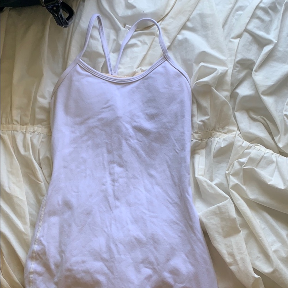 White lulu lemon tank
